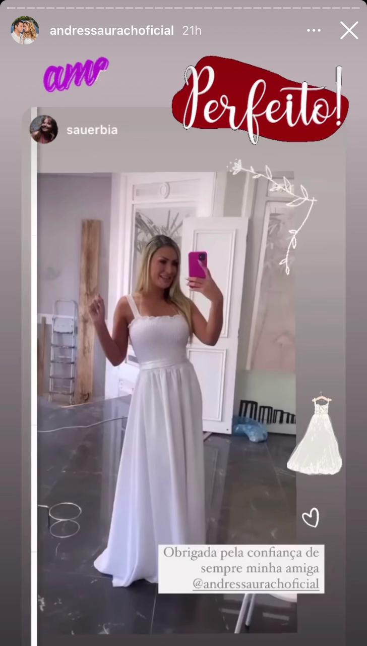 Vestido de noiva Andressa Urach
