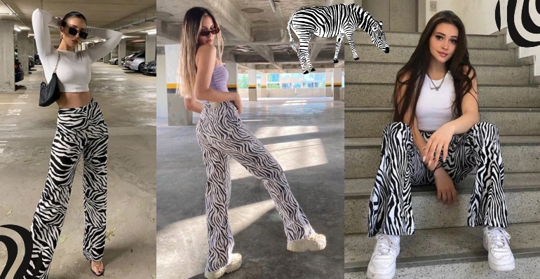Calça estampa animal sales print