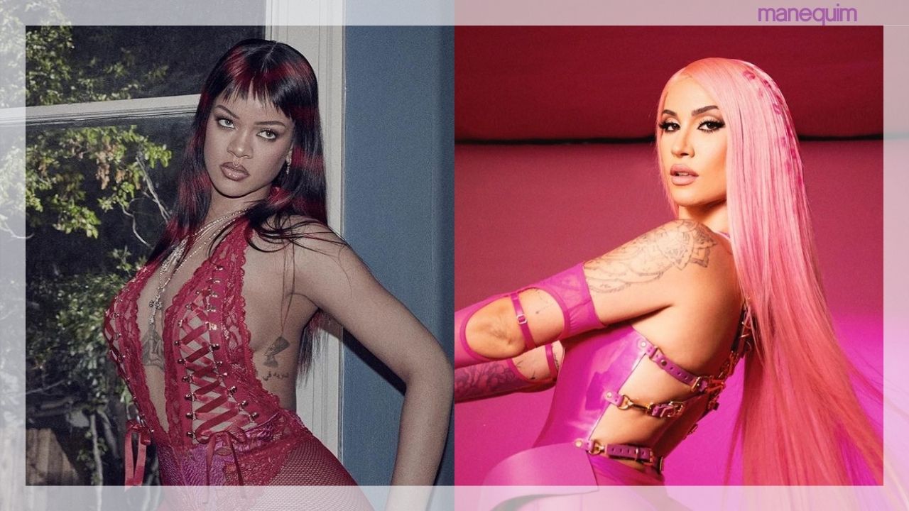Rihanna e Bianca Andrade revivem moda dos cabelos estampados dos anos 2000!