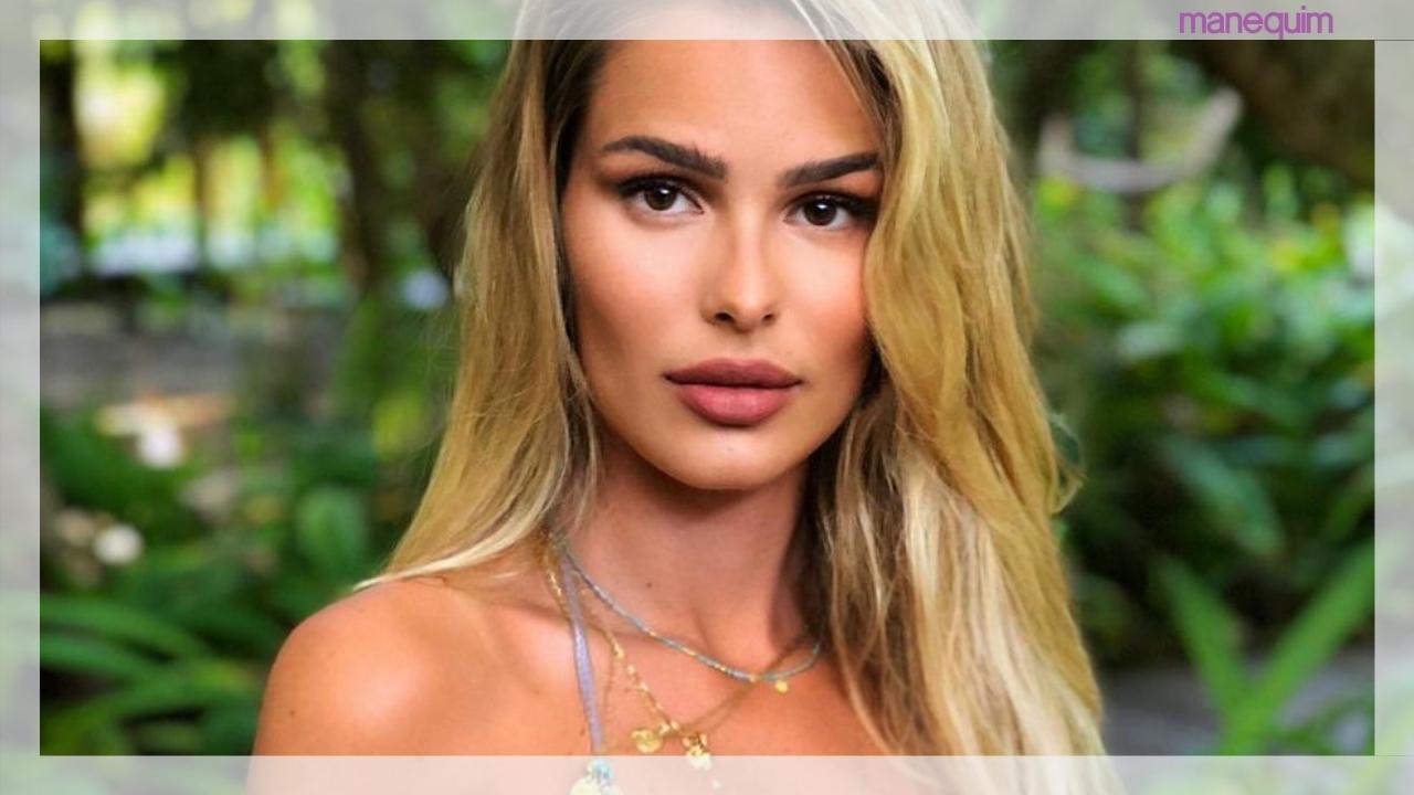Yasmin Brunet apostou em modelo diferenciado de biquíni