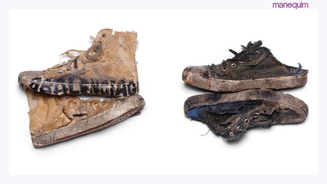 Tênis destruído da Balenciaga custa R$ 10 mil e causa polêmica na internet