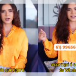 Gizelly Bicalho explica como denunciar violência doméstica pelo WhatsApp