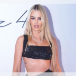 Yasmin Brunet aposta em look com brilhos e fenda para aniversário de Simaria