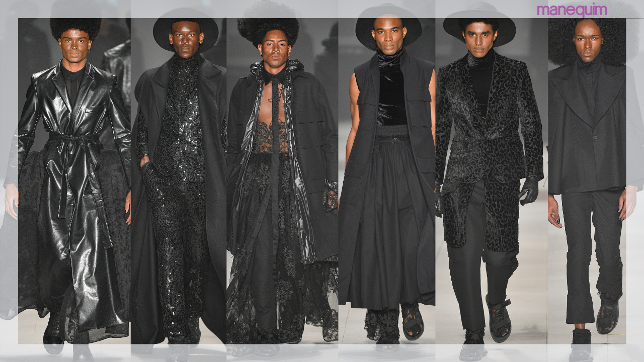 Monocromático: o preto tomou conta do desfile de João Pimenta no SPFW