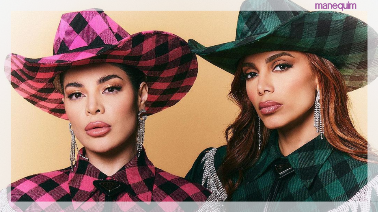 Anitta e Gkay que combinaram look de cowgirl fashion para festa junina!