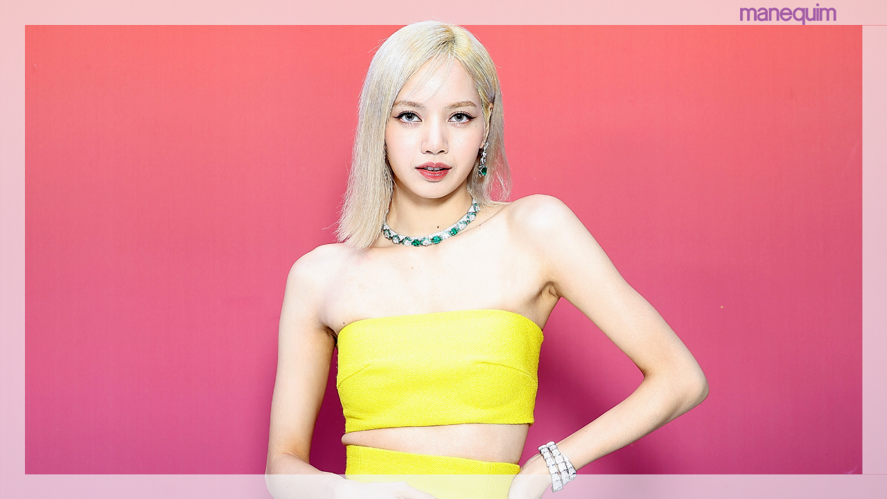 Em look todo amarelo, Lisa, do BLACKPINK, prova que a cor é tendência da primavera europeia