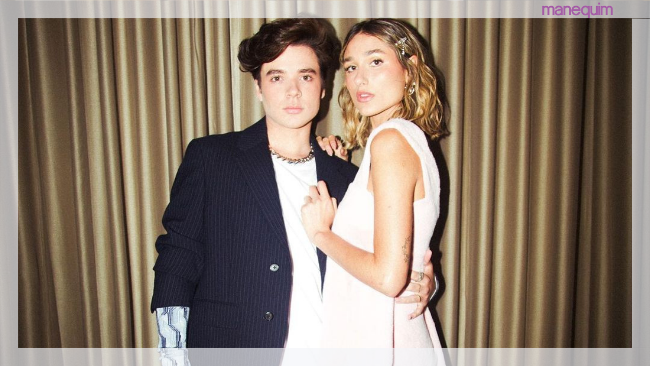 Sasha Meneghel e João Figueiredo comparecem no desfile da Prada