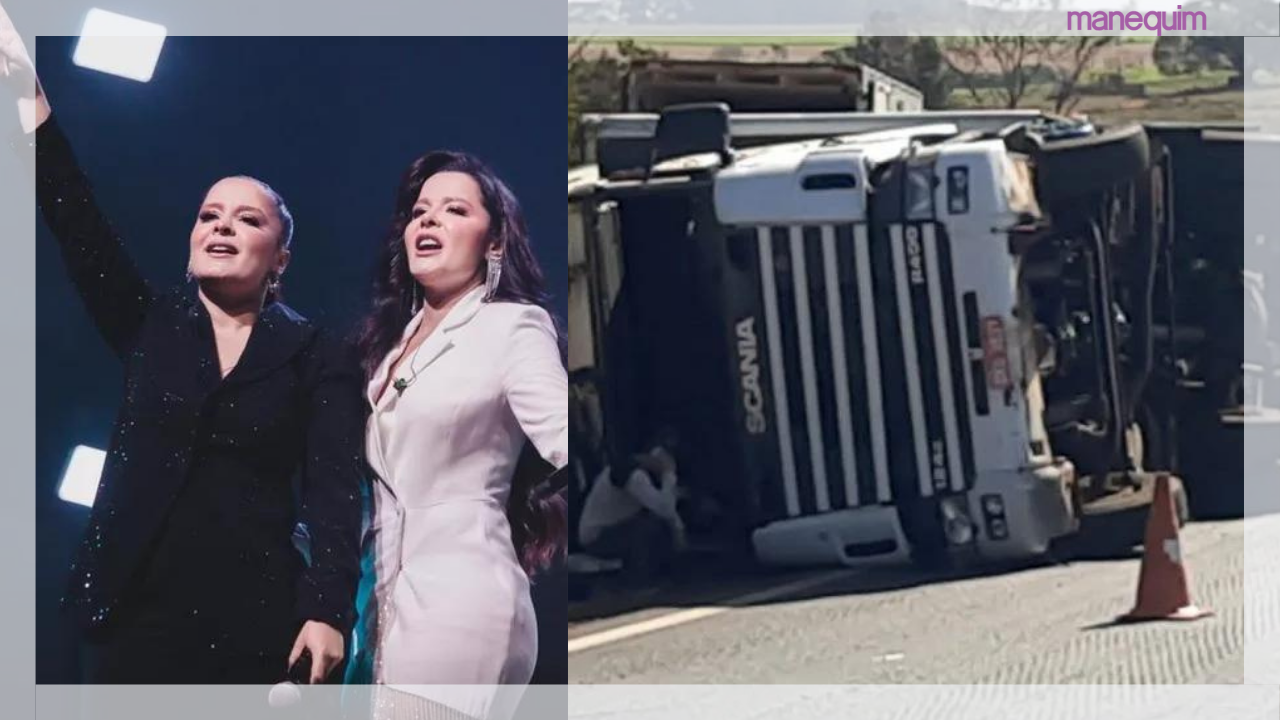 Carreta da dupla Maiara e Maraisa tomba em rodovia; shows das próximas horas está mantido