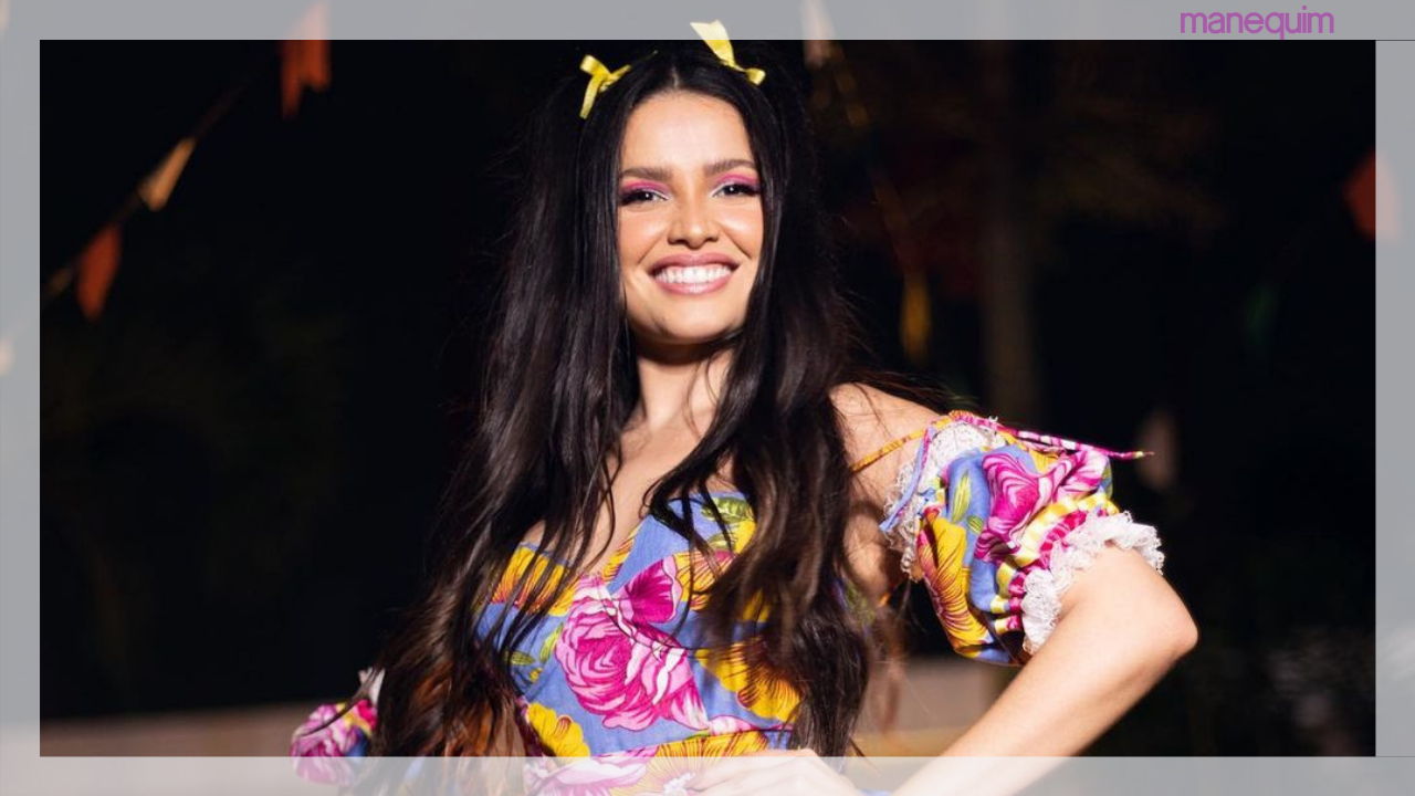 Vem aí as festas juninas: Juliette usa vestido floral típico de São João e arrasa