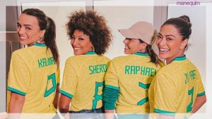 BRAZILCORE: Ju Paes, Rafa Kalimann e Sheron Menezes dão sorte para o time do Brasil