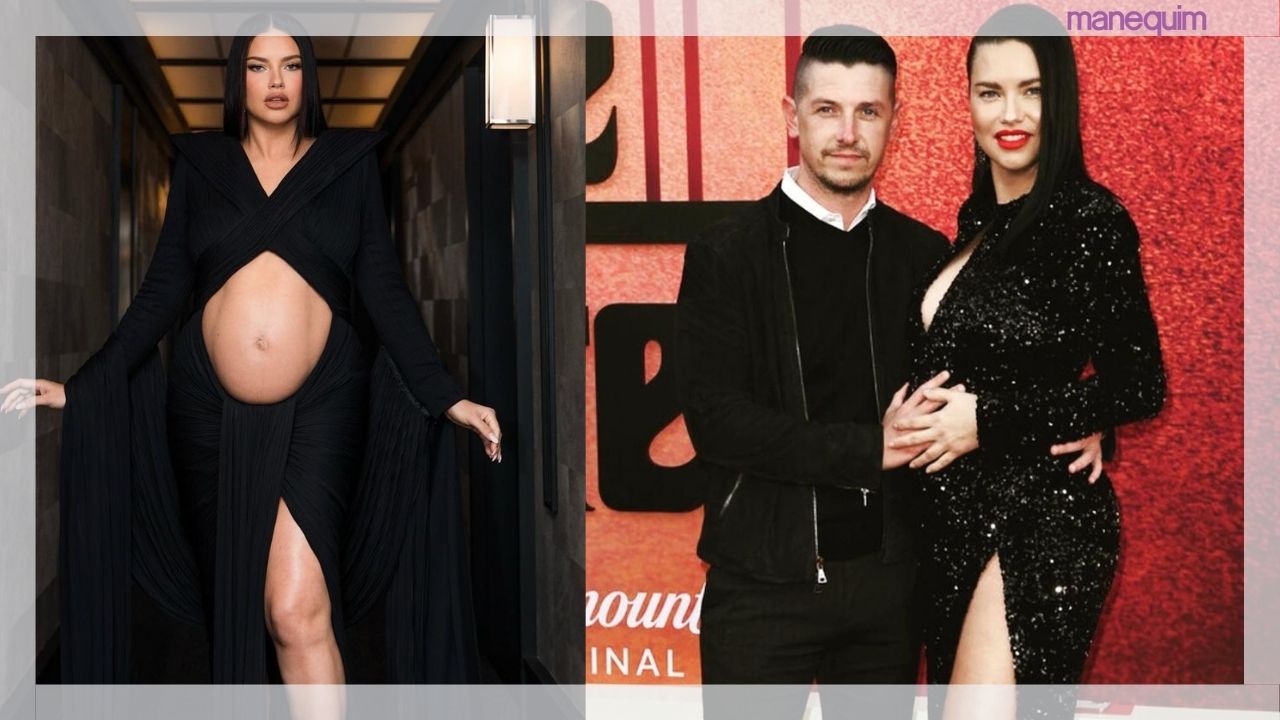 Aos 41 anos, supermodelo brasileira Adriana Lima dá à luz Cyan, seu terceiro filho