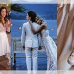 Vestido de noiva e tênis? Mari Palma e Sasha Meneghel popularizam tendência entre as noivas