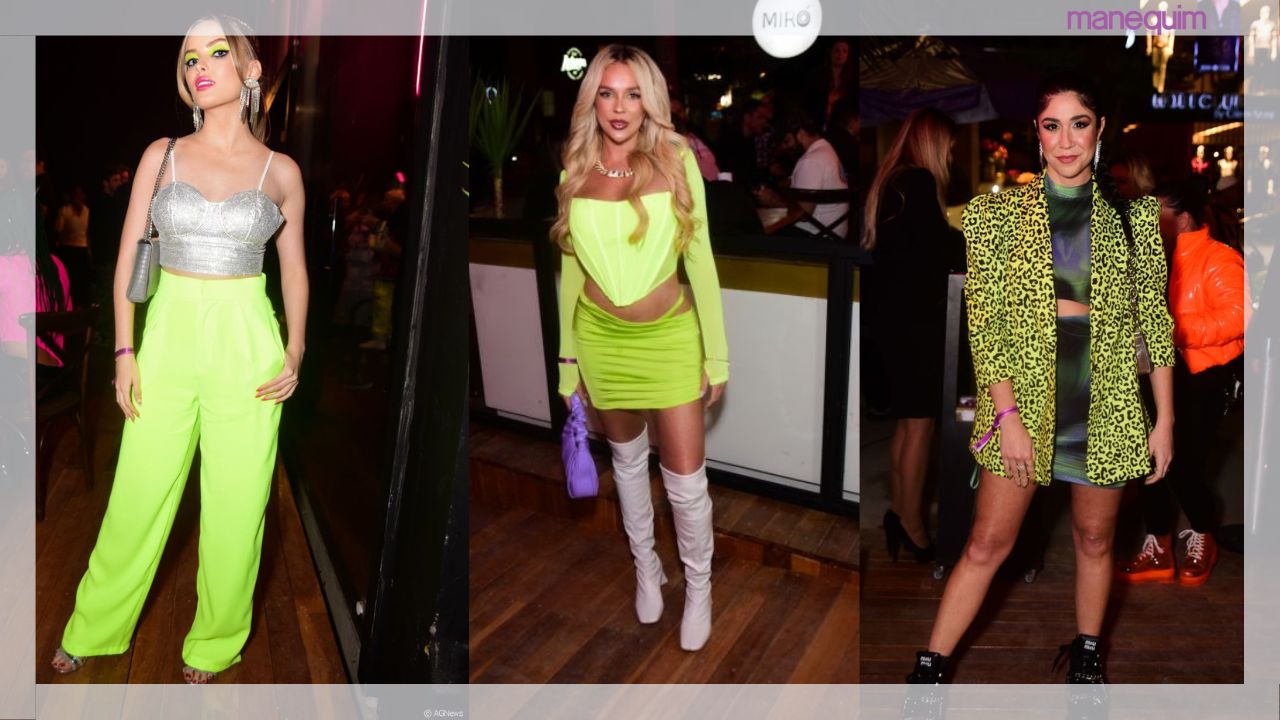 QUARENTOU: Cleo comemora 40 anos com festa neon repleta de famosos