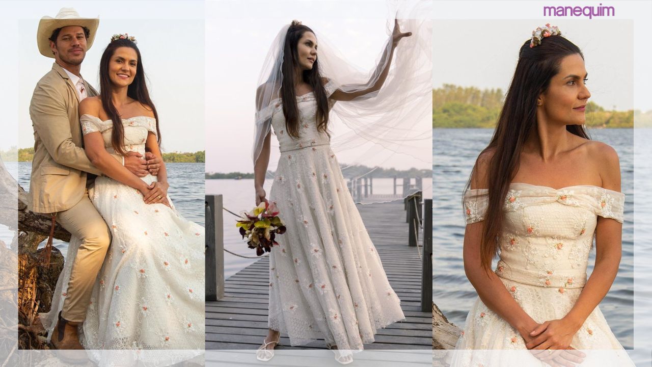 Os vestidos de noiva completamente diferentes usados na reta final de Pantanal