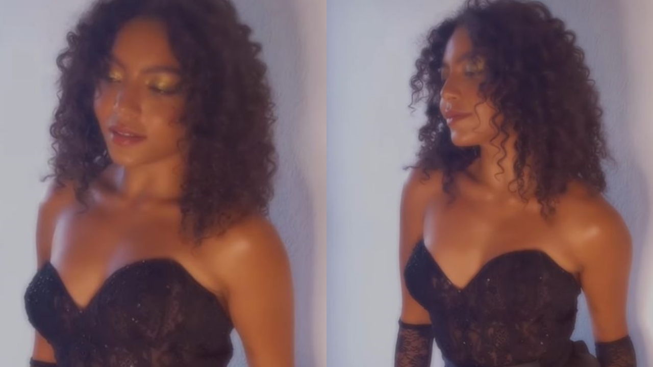 Bem gótica, Any Gabrielly surpreende em première de filme internacional