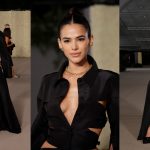 Bruna Marquezine esbanja beleza em all-black da Valentino em gala de Hollywood