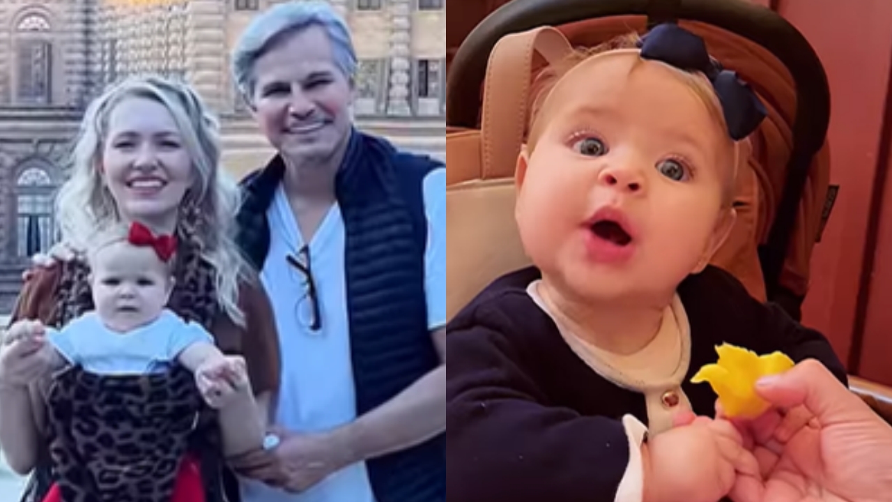Fofura! Edson Celulari encanta ao compartilhar registro de filha bebê comendo frutinhas