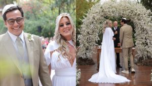 Luciano Szafir e Luhanna celebram casamento depois de 11 anos juntos; confira os looks!