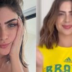 Jade Picon ensina como estilizar camiseta para assistir jogo do Brasil