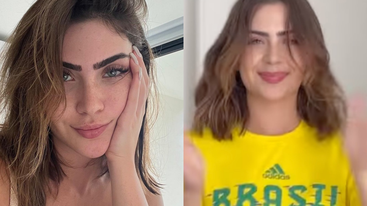 Jade Picon ensina como estilizar camiseta para assistir jogo do Brasil