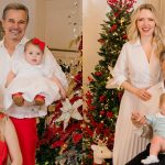 Edson Celulari e Karin Roepke comentam primeiro natal ao lado da filha, Chiara