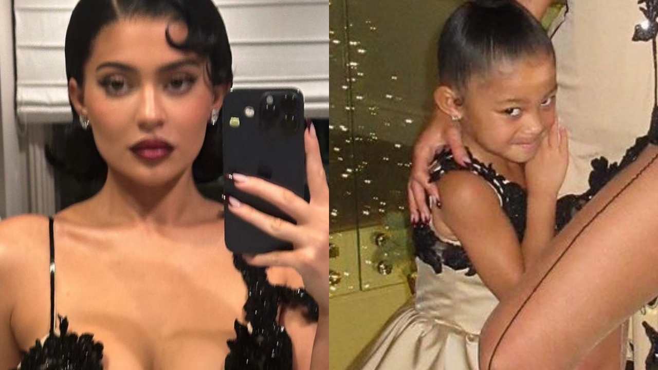 Natal estiloso: Kylie Jenner combina visual elegante com Stormi