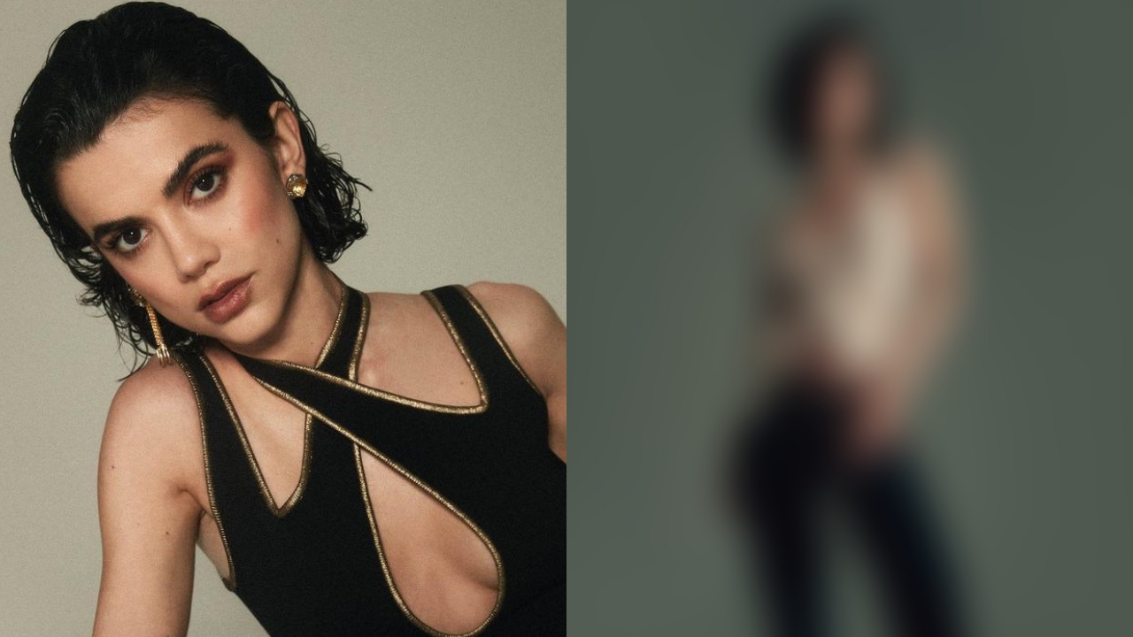 Sem cabelão, Manu Gavassi investe em blusa transparente ousada estilo anos 2000