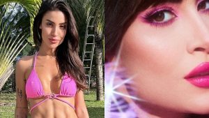 Com novo cabelo, Bianca Andrade aposta na maquiagem de carnaval all pink