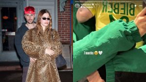 Hailey Bieber revela homenagem fofa ao Brasil em roupa do filho com Justin, Jack Blues