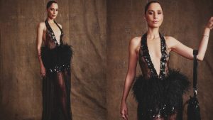 Camila Pitanga elege vestido de grife britânica de mais de 15 mil para estreia de novela