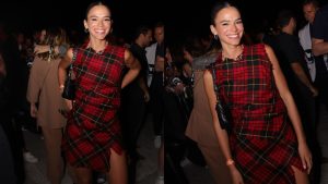 Bruna Marquezine opta por look de Alexander McQueen de 12 mil para ver show de Gaga